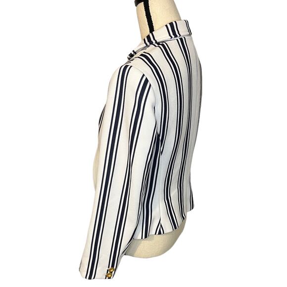 1 State | Blackwatch Plaid One-Button Blazer White Black Size Medium - Picture 5 of 7